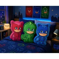 Almofadas Decorativas PJ Mask Chibi – Formato Irregular 3D Super Fofo