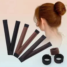 Acessórios De Cabelo Feminino À Bola De Torção Ferramenta De Bricolage Bun Maker Donuts Sintéticos Cabeça