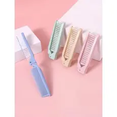 Pente De Viagem Dobrável Feminino Portátil Maquiagem Cabelo Cor aleatória Pente portátil dobrável Antiestático