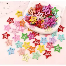 Estrela Colorido De Cabelo Cabeleireiro Acessórios De Para Meninas Doces