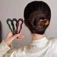 2 unitidade Grampo De Cabelo Em Forma De U Vintage, Acessórios De Cabelo Para Coque De Chignon Feminino