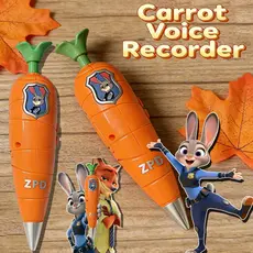 Caneta Gravadora De Cenoura Zootopia 2 | Estilo Judy & Nick Para Crianças Minigravador Dos Anos 60 Papelaria Com Gel 2 E