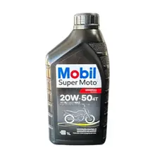 Óleo de Motor de Moto MOBIL 20w50 Mineral. 1 Litro