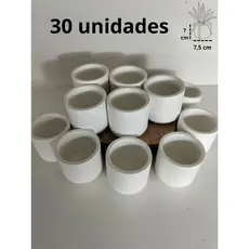 KIT 30 vasos decorativo GRANDE de gesso para presentes, porta-velas e suculenta e plantas artificial