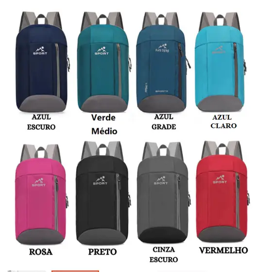 Linda e sofisticada Mochila impermeável esportiva pequena