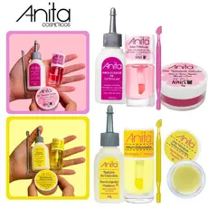 Kit Tratamento de Unhas Anita Espátula Plástica Dupla + Redutor de Cutículas + Sérum + Cerinha