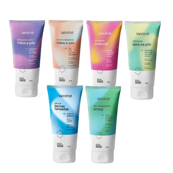 Cuidados Diários Labotrat Dia a Dia Gel Ice, Esfoliante, Hidratante e Mais – Escolha Sua Variação