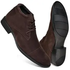 Bota Masculina Social Camurça Confortável Chukka Chelsea Casual Couro Oxford Presente Dia Pais
