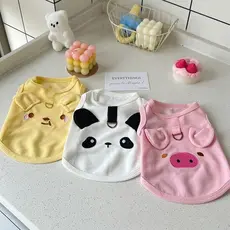 Roupas Para Animais De Estimação Estilo Coreano , Cachorro Pequeno , Gato , Colete waffle Desenhável