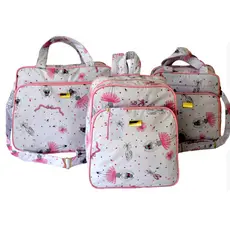 kit Bolsa Maternidade 3pçs menina passeio Enxoval - Mamãe