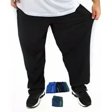 Kit 3 Calça Tectel Grosso EXG, 3 Bolso Com Ziper Academia Sport