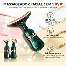 Massageador Facial Manual Profissional | Firmador, Drenagem Linfática e Anti-Flacidez N7