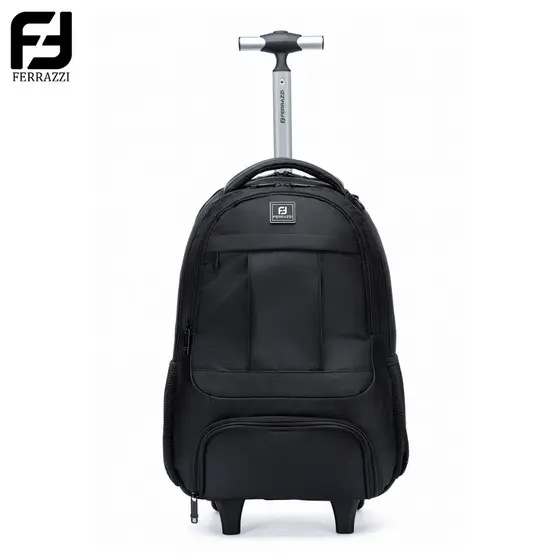Ferrazzi Mochila Executiva Rodinhas Notebook Trabalho Viagem Reforçada 24L Trabalho Viagem Reforçada Espaçosa