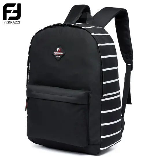 Ferrazzi Mochila Escolar Universitária Resistente Espaçosa Mochila Masculina Reforcada Casual 16L