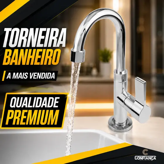 Torneira Banheiro Cuba Lavabo Sofisticada Cromada Abs Lavatório Banheiro Cozinha 1198 C-70 Cód. 1991