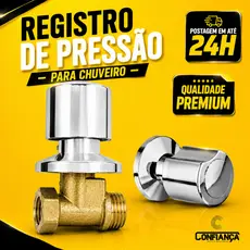 Registro De Pressão Para Chuveiro Metal 1416 1/2 C-40 Vedante