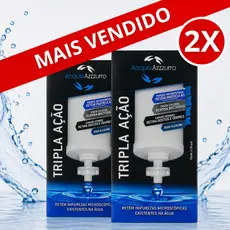Kit 02 Velas Alcalinas Premium Tripla Ação Compatível P/ todos Filtros De Barro
