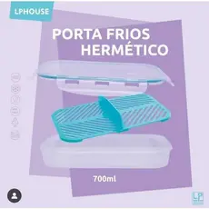 Porta Frios Duplo Plástico Divisórias e Tampa Hermética Com Travas Organizador de Frios Porta Queijo Presunto Salame....
