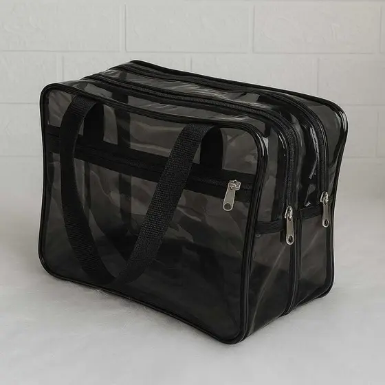 Bolsa De Cristal Neon 0.40 Transparente  Impermeável/Higiene Pessoal/Enfermagem/Clube/Praia/Piscina