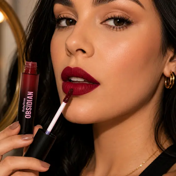 Batom Líquido Cremoso Crême Lip OBSIDIAN BY RUBY ROSE