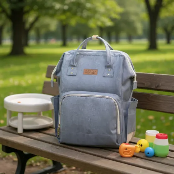 Mochila Maternidade Expansível, prática e espaçosa para organizar itens do bebê com facilidade