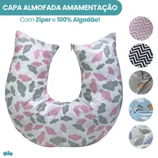 Capa Para Almofada Amamentação Com Zíper Lindos Modelos Menina Menino