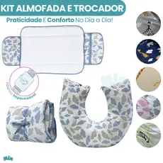 Almofada De Amamentação Amamentar + Trocador de Fraldas Dobrável Lindas Estampas Menino Menina