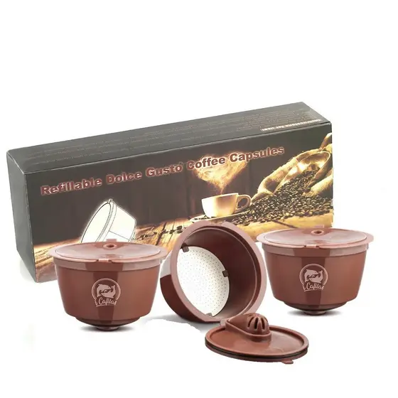 3 Capsula Reutilizavel Cafe Dolce Gusto Versão Crema