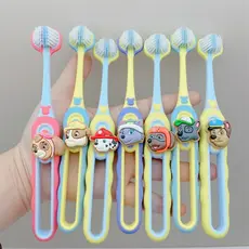 Paw Patrol Escova de dentes infantil com cerdas macias fofas de 1 a 6 anos a 14 anos de idade Escova de dentes para bebê