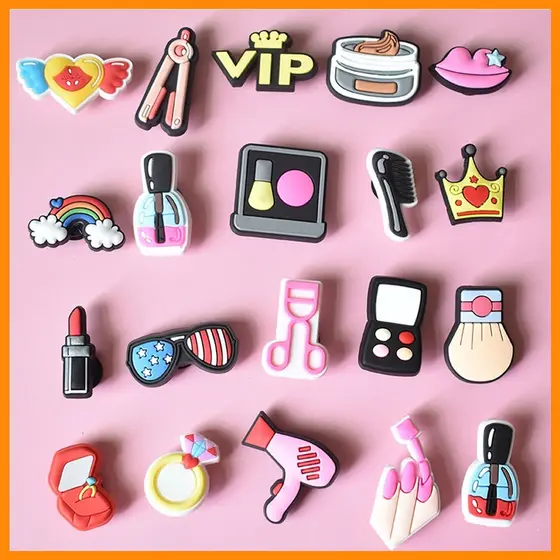 Encantos De Sapato Para Decoração De Sapatos De Tamanco Botão De Alfinetes De Cosméticos Da Moda