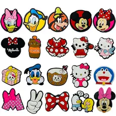 Para Pins Coloridos Crianças Desenhos Animados DIY Sapatos Charme Botão
