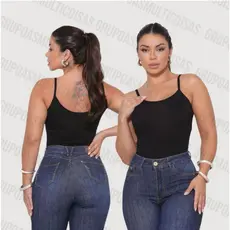 REGATA FEMININA BLUSINHA DE ALCINHA SEM BOJO BASICA SIMPLES CASUAL CONFORTAVEL TECIDO PREMIUM REGATA FEMININA DIA A DIA