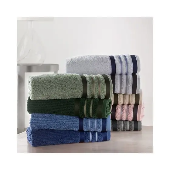 Toalha de Rosto 50x70cm Jacquard 400g/m² Boston Macia Alta Absorção