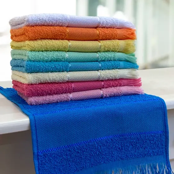 Toalha Social para Bordado à Mão Ponto Cruz com Franja 270g/m² - Slim