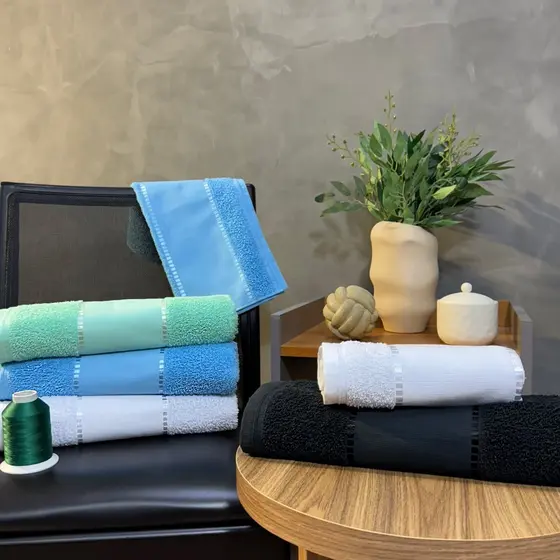 Toalha de Banho para Bordar e Pintar Ponto Russo 330g/m² - Decorarte
