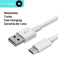 Cabo USB Tipo C 4.4A Turbo Carregamento Rápido | 1 Metro | 1 Ano de Garantia | 5V Resistente