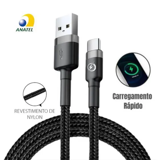 Cabo USB C Turbo Revestido Orginal envio em 24h