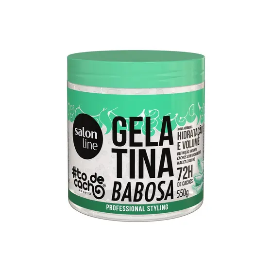 Gelatina Babosa #todecacho Volume e Hidratação Salon Line 550g