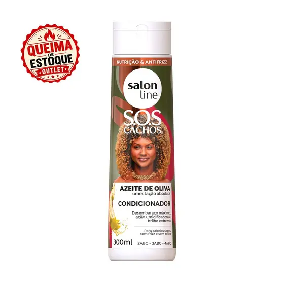 Condicionador SOS Cachos Azeite de Oliva Salon Line 300ml