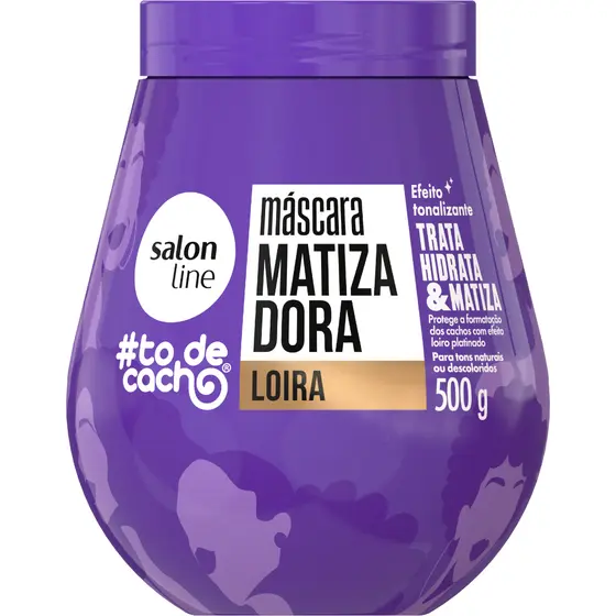 Máscara de hidratação Matizadora #todecacho Loiros Liberado Salon Line 500g