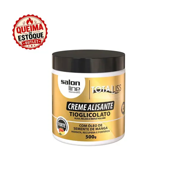 Creme Alisante Óleo Semente de Manga Forte Salon Line 500gr
