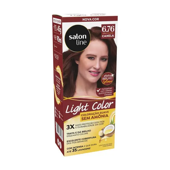 Coloração suave Light Color 6.76 Canela