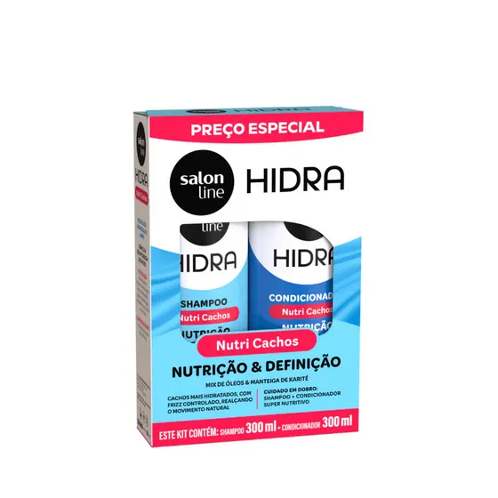 Kit Shampoo e Condicionador Hidra Nutrição e Definição de Cachos 300ml