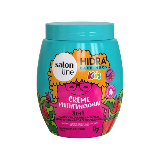 Creme Multifuncional 3 em 1 Hidra Kids Cachinhos 1kg