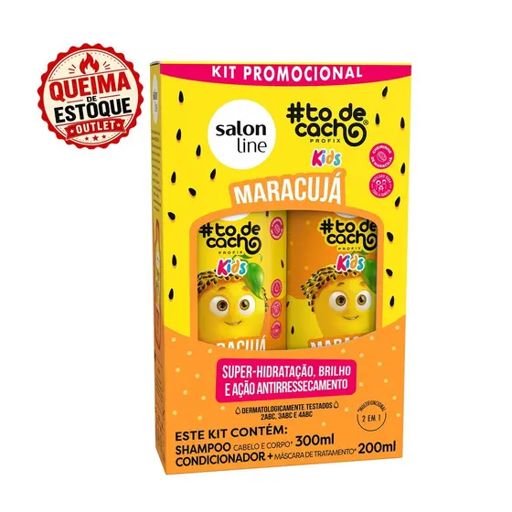 Kit Shampoo e Condicionador Maracujá #todecacho Kids