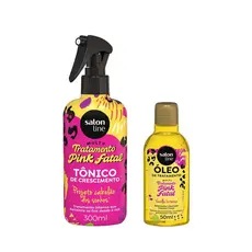 Kit Cachos dos Sonhos Multy Pink Fatal com Óleo de Tratamento e Tônico Capilar