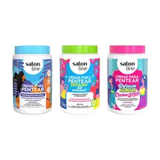 Kit 3 Cremes para Pentear Definição Natural, Xô Porosidade e Cachos de Sereia