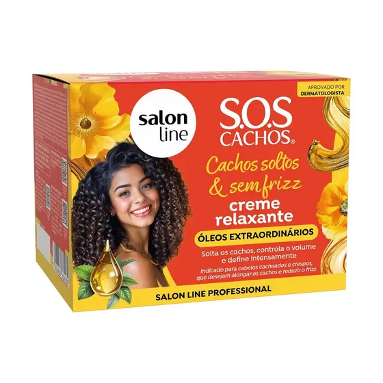 Creme Relaxante Cachos Soltos e Sem Frizz 200g