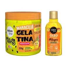 Kit Maracujá com Gelatina e Óleo de Tratamento