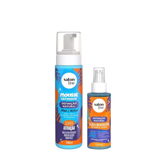 Kit Definição Natural Óleo Booster e Mousse Definidor